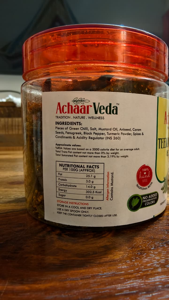 Teekhi Hari Mirch Ka Achaar (Green Chilly Pickle)