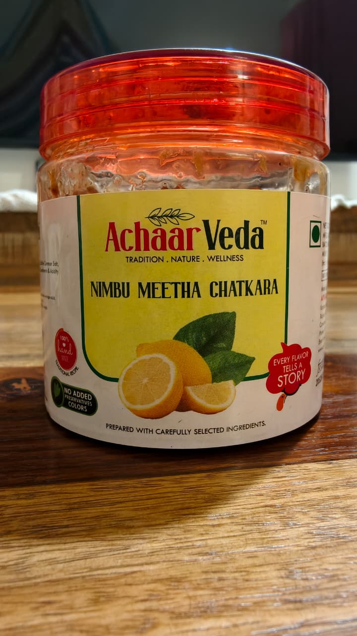 Nimbu Khatta Meetha Chatkara (Lemon Sweet & Sour Pickle)