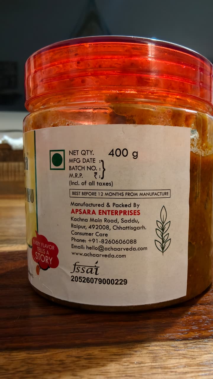 Hing Ke Tadke Wala Nimbu Ka Achaar (Lemon Hing Pickle)